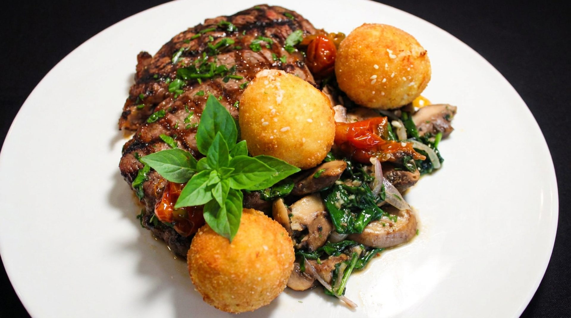 Fine dining, wood-fired pizzeria, lively bar