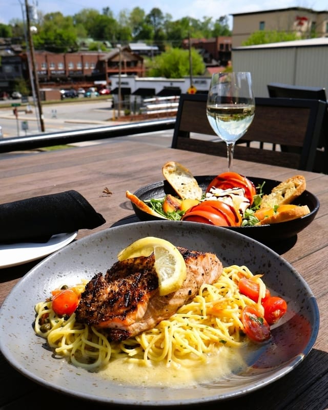 Salmon Piccata.